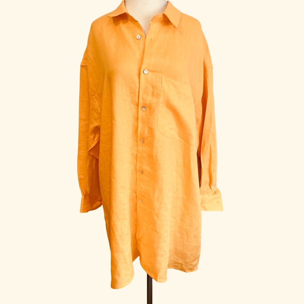 ROVE Summer linen Shirt Dress-NWOT - Picture 3 of 12